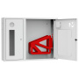 ШП-К-О-002 "Т" НОБ М01 правый шкаф пожарный с почтовым замком (навесной, открытый, белый)