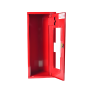 ШПО-107 НОК ПУЛЬС левый угловой шкаф для огнетушителя (навесной, открытый, красный)
