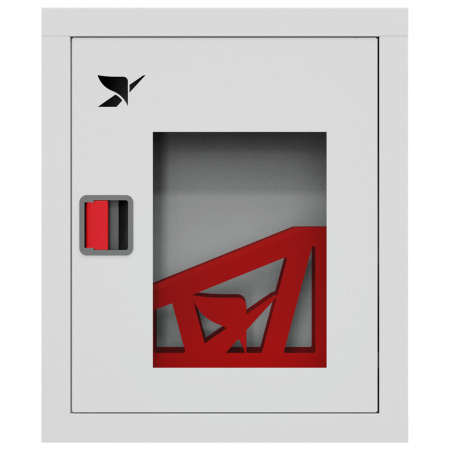 ШП-К-Пульс-310 ВОБ ЕВРО правый шкаф пожарный с евроручкой (встроенный, открытый, белый)