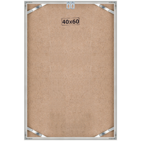 Рамка алюминий Nielsen (40*60) матовое серебро c оргстеклом