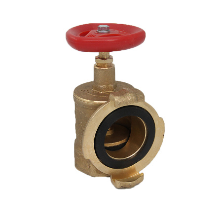 КПАЛ 50 угловой 90° с соединительной головкой 50 мм Клапан пожарный латунный