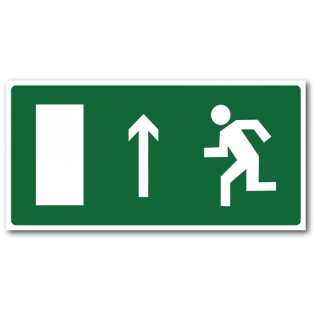 Сменное табло 'Направление к эвакуационному выходу прямо' для светоуказателя М Сменное табло 'Направление к эвакуационному выходу прямо' для светоуказателя М