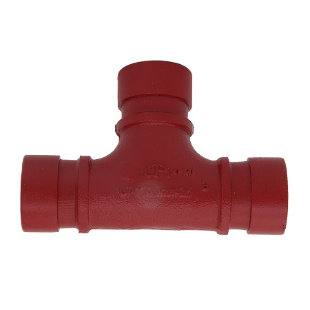 Тройник равносторонний под муфту крашенный 1" (33.7 мм) ДИНАРМ