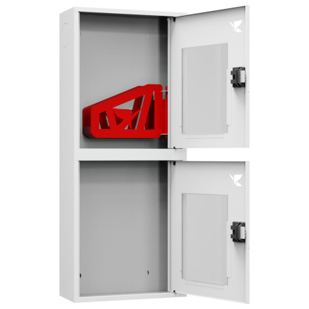 ШП-К-О-Пульс-320 НОБ ЕВРО правый шкаф пожарный с евроручкой (навесной, открытый, белый)