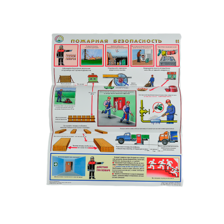 Комплект плакатов 'Пожарная безопасность' (А2, 3 листа)