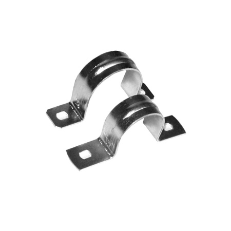 Скоба для металлорукава (двухлапковая) - 15 мм