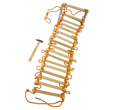 Лестница веревочная спасательная ЛНСП - 15 м