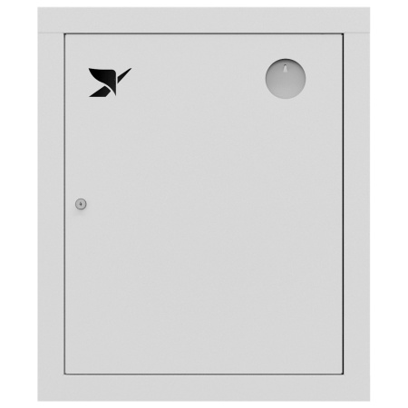 ШП-К-Пульс-310 ВЗБ правый шкаф пожарный с почтовым замком (встроенный, закрытый, белый)