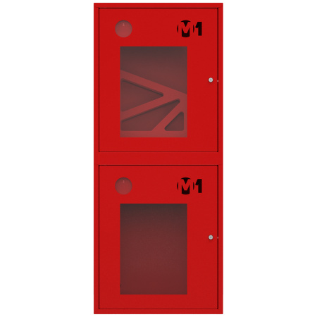 ШП-К-О-003 "Т" НОК М01 левый шкаф пожарный с почтовым замком (навесной, открытый, красный)