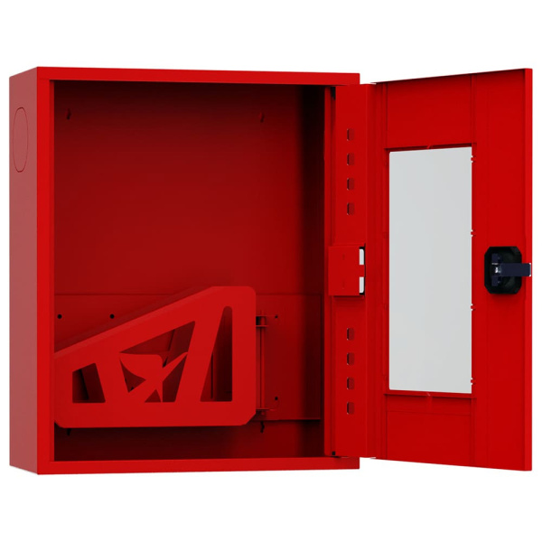ШП-К-Пульс-310 НОК/ВОК (У) универсальный шкаф пожарный с ручкой-замком (открытый, красный)