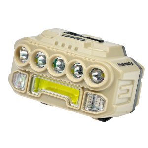 FOCUSray 1334 акку 18650 1200мАН, 200 люмен, цифровой дисплей, сенсор, USB кабель 1/160 фонарь налобный