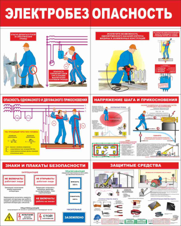 Стенд раскладной "Электробезопасность", (пластик 2 мм) Стенд раскладной "Электробезопасность", (пластик 2 мм)