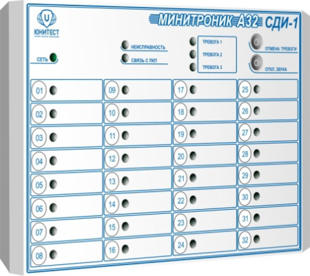 СДИ-1 пульт светодиодной индикации с клавиатурой охранный, контрольн. Или пожарный для "Минитроник А СДИ-1 пульт светодиодной индикации с клавиатурой охранный, контрольн. Или пожарный для "Минитроник А