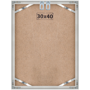 Рамка алюминий Nielsen (30*40) матовое серебро c оргстеклом