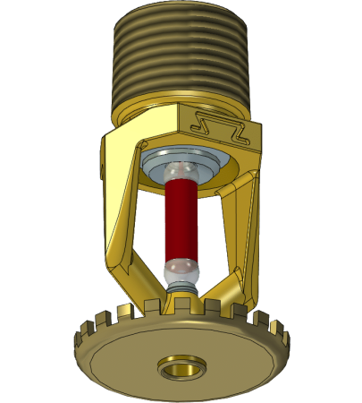 ССН-15 (СВС0-РНо0,80-R1/2/Р68.В3) 68⁰С 1/2" бронза cпринклер стеллажный розеткой вниз