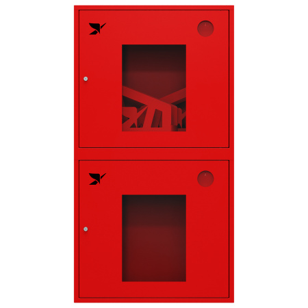 ШП-К-О-Пульс-320-12 НОК правый шкаф пожарный с почтовыми замками (навесной, открытый, красный)