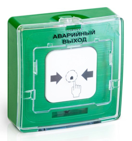 УДП 513-10 исп.1 "АВАРИЙНЫЙ ВЫХОД" цвет зеленый устройство дистанционного пуска электроконтактное