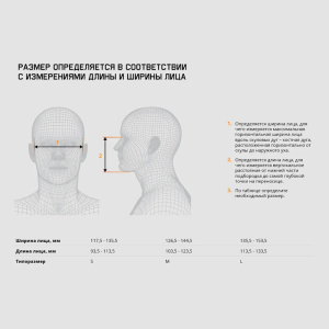 Jeta Safety 5500P (р-р L) респиратор полумаска