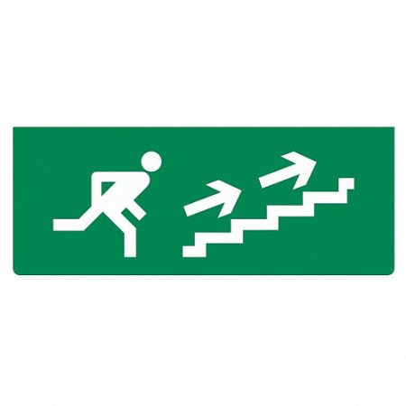 Сменное табло 'Человек вправо по лестнице вверх' для светоуказателя М