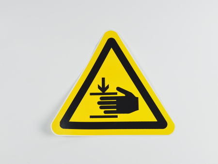 Знак W27 Осторожно. Возможно травмирование рук, 200х200х200