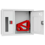 ШП-К-О-002 "Т" ВОБ М01 ЕВРО правый шкаф пожарный с евроручкой (встроенный, открытый, белый)