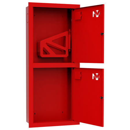 ШП-К-О-003 "Т" ВЗК М01 правый шкаф пожарный с почтовыми замками (встроенный, закрытый, красный)