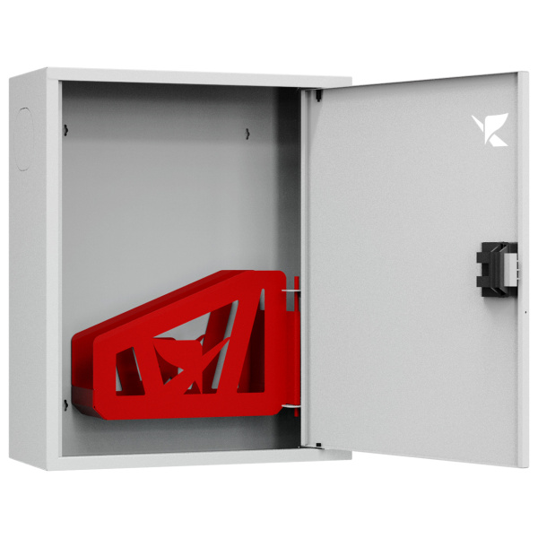 ШП-К-Пульс-310 НЗБ ЕВРО правый Шкаф пожарный с евроручкой (навесной, закрытый, белый)