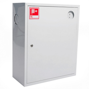 ШП-К-310 НЗБ (ШПК-10НЗБ) правый шкаф пожарный с почтовым замком (навесной, закрытый, белый)