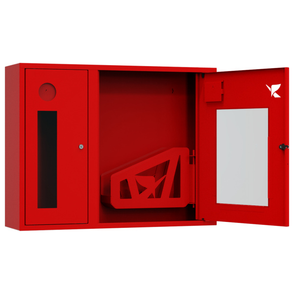 ШП-К-О-Пульс-315 НОК правый шкаф пожарный с почтовым замком (навесной, открытый, красный)