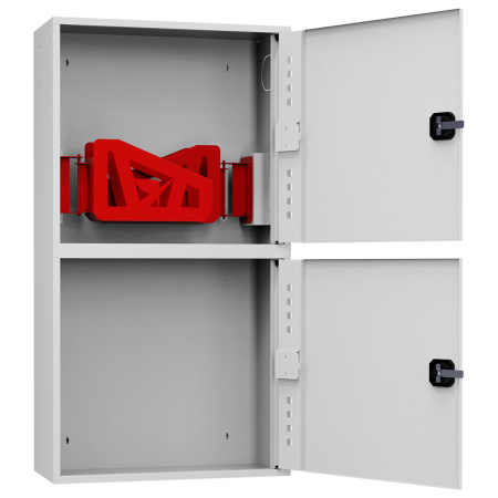 ШП-К-О-Пульс-320-12 НЗБ/ВЗБ (У) универсальный шкаф пожарный с ручкой-замком (закрытый, белый)