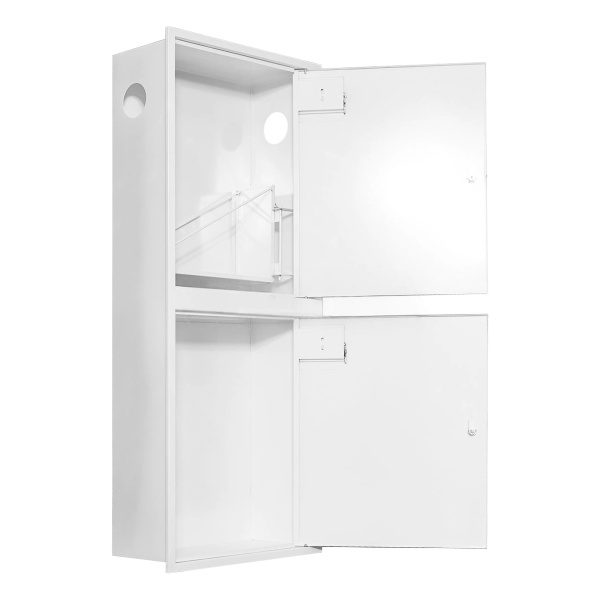 ШП-К-О-320 ВЗБ (ШПКО-12ВЗБ) правый шкаф пожарный с почтовым замком (встроенный, закрытый, белый)