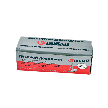 Доводчик для двери Oubao E-604D (до 100 кг) с фиксацией открытого положения двери