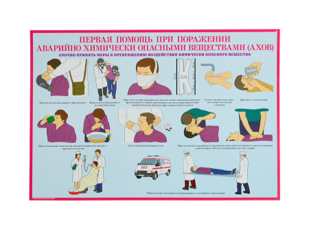 Комплект плакатов 'Первая помощь при чрезвычайных ситуациях' (А3, 10 листов) Комплект плакатов 'Первая помощь при чрезвычайных ситуациях' (А3, 10 листов)