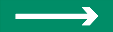 Сменное табло "Стрелка вправо" зеленый фон для светоуказателя ТОПАЗ
