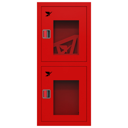 ШП-К-О-Пульс-320 ВОК ЕВРО правый шкаф пожарный с евроручкой (встроенный, открытый, красный)