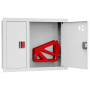 ШП-К-О-002 "Т" ВЗБ М01 ЕВРО правый шкаф пожарный с евроручкой (встроенный, закрытый, белый)