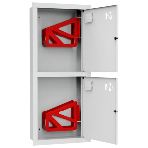 ШП-К-003-21 "Т" ВЗБ М01 правый шкаф пожарный с почтовыми замками (встроенный, закрытый, белый)