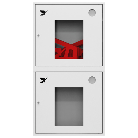 ШП-К-О-Пульс-320-12 НОБ правый шкаф пожарный с почтовыми замками (навесной, открытый, белый)