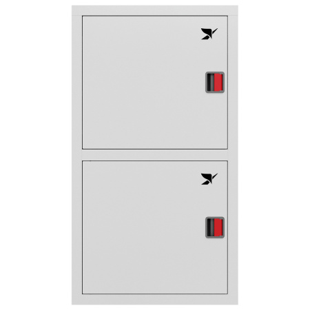 ШП-К-О-Пульс-320-12 ВЗБ ЛЕВО шкаф пожарный с евроручками (встроенный, закрытый, белый)