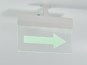 Светильник аварийный М-220-РИП-УЛЬТРА (Молния ULTRA РИП) 'СТРЕЛКА ВПРАВО' (220В) с аккумулятором