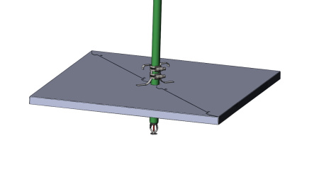 Экран Тип "ОТ" 400х400 ф23 (хомут 20-32) из 2-х частей