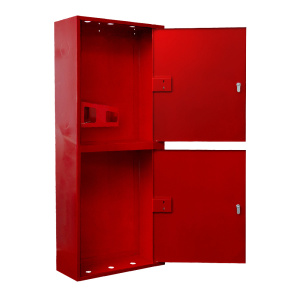 ШП-К-О-320 НЗК (У) универсальный шкаф пожарный с почтовым замком (навесной, закрытый, красный)