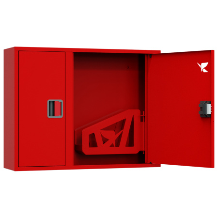 ШП-К-О-Пульс-315 НЗК ЕВРО правый шкаф пожарный с евроручкой (навесной, закрытый, красный)