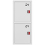 ШП-К-О-003 "Т" ВЗБ М01 ЕВРО левый шкаф пожарный с евроручками (встроенный, закрытый, белый)