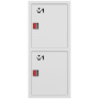 ШП-К-003-21 "Т" ВЗБ М01 ЕВРО правый шкаф пожарный с евроручками (встроенный, закрытый, белый)