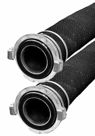 ГРВ-50 (2 усиленных хомута) с головками (4 м) рукав всасывающий гофрированный