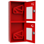 ШП-К-003-21 "Т" НОК М01 ЕВРО правый шкаф пожарный с евроручками (навесной, открытый, красный)