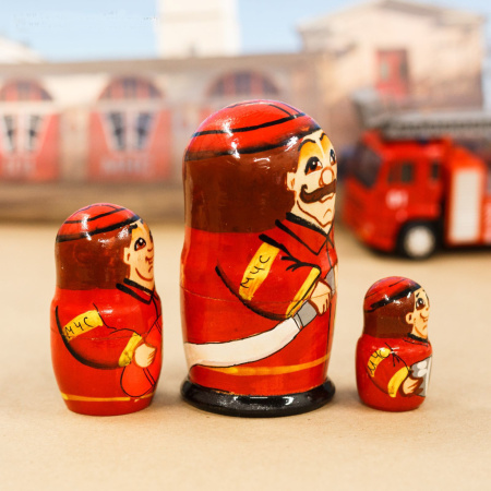 Матрешка Пожарная команда Матрешка Пожарная команда