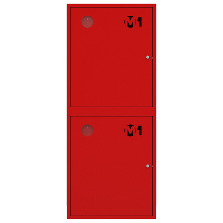 ШП-К-003-21 "Т" НЗК М01 левый шкаф пожарный с почтовыми замками (навесной, закрытый, красный) 540х1300х230
