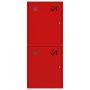 ШП-К-003-21 "Т" НЗК М01 левый шкаф пожарный с почтовыми замками (навесной, закрытый, красный) 540х1300х230